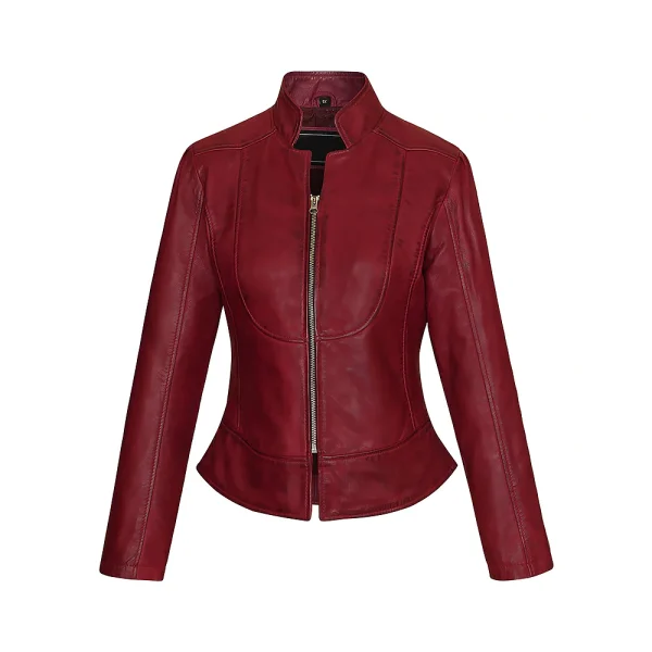 Women's Slim Fit Premium Leather Jacket - Image 7