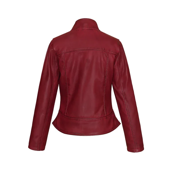 Women's Slim Fit Premium Leather Jacket - Image 9