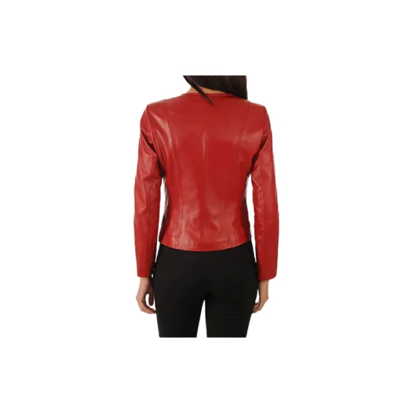 Women's Biker Real Leather Jacket - Image 3