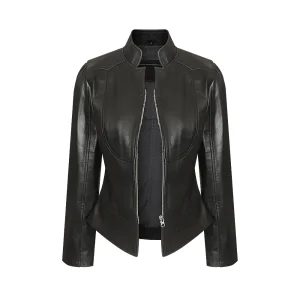 Women's Slim Fit Premium Leather Jacket