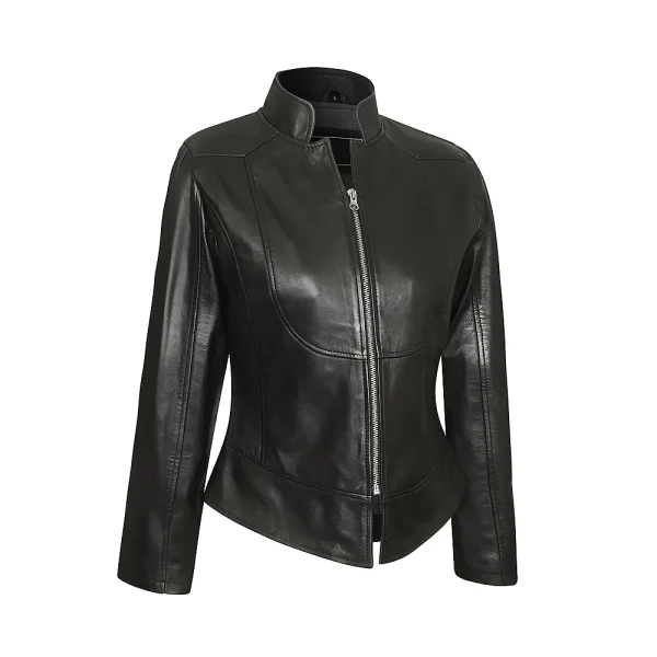 Women's Slim Fit Premium Leather Jacket - Image 2