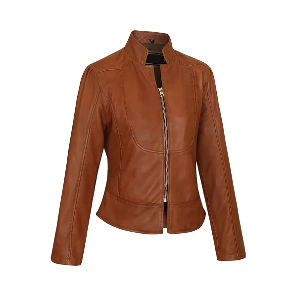 Women's Slim Fit Premium Leather Jacket - Image 5