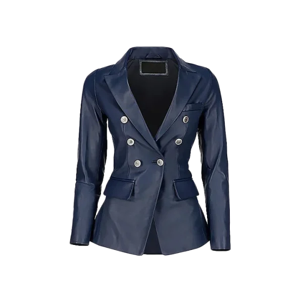 Women's Fancy Style Double Breasted Blazer Jacket - Image 5