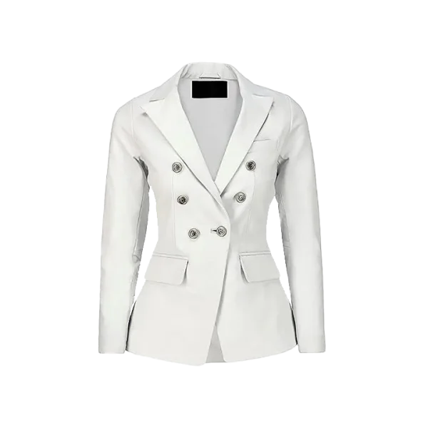 Women's Fancy Style Double Breasted Blazer Jacket - Image 7