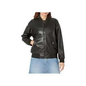 Nova Leather Bomber Jacket
