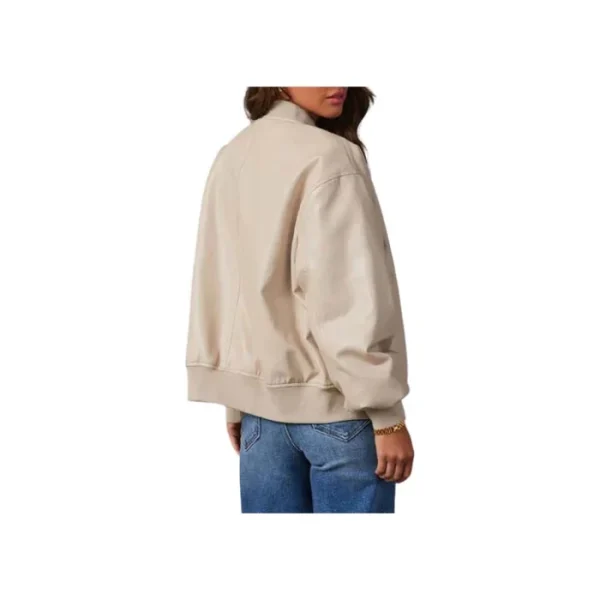 Ember Leather Bomber Jacket - Image 5