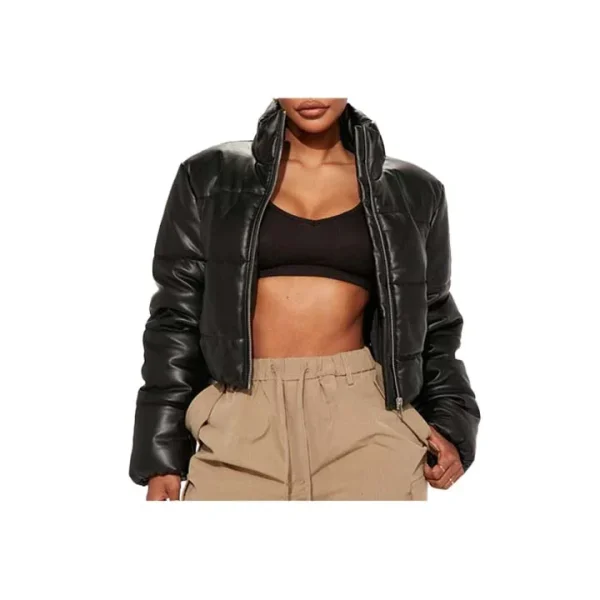 Quilted Chic Cropped Puffer Jacket