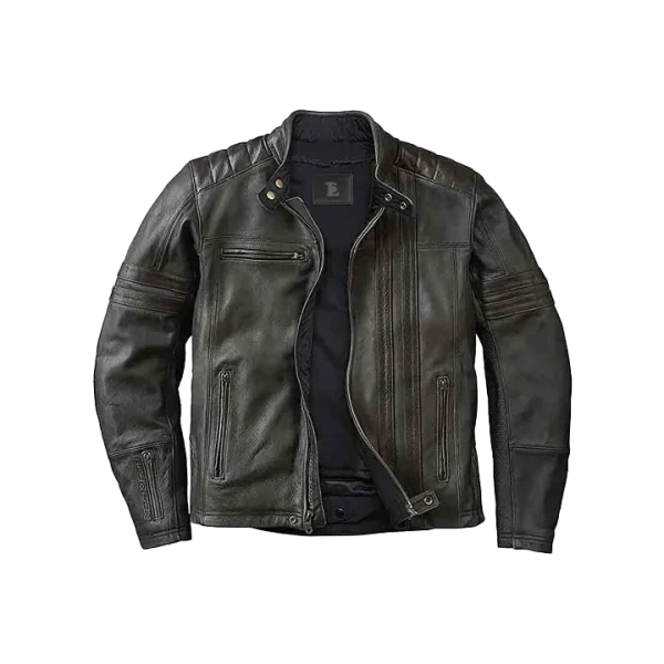 Men's Original Leather Armor & Thermal Liner Moto Jacket