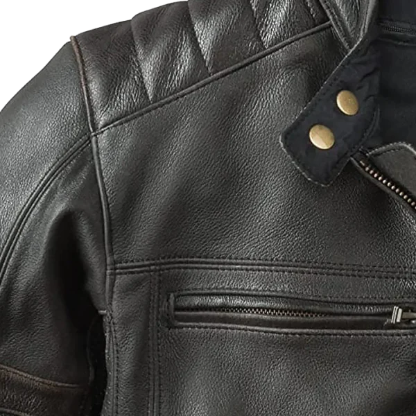 Men's Original Leather Armor & Thermal Liner Moto Jacket - Image 2