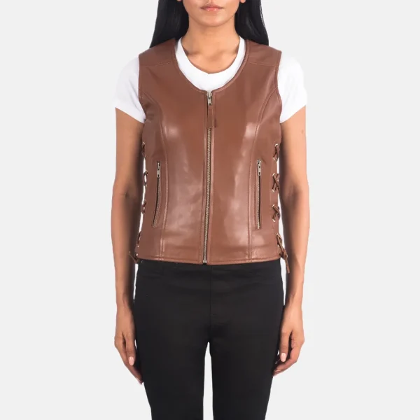 Leather Biker Vest