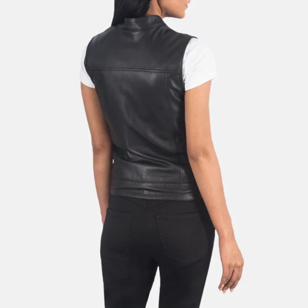 Moto Leather Vest - Image 2