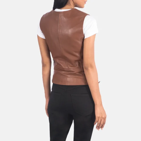 Leather Biker Vest - Image 3