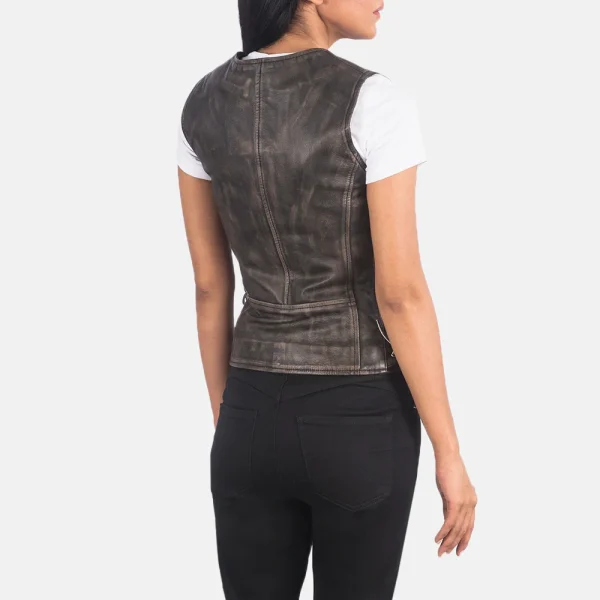 Leather Biker Vest - Image 7